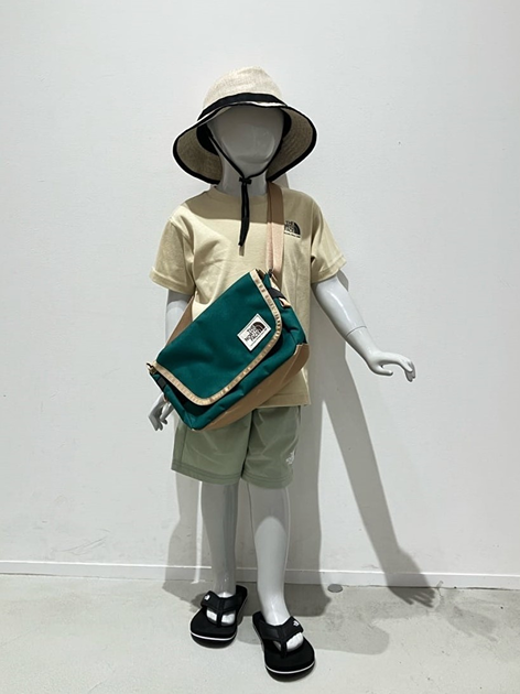 Japanese children's clothing TNF UV protection parent-child wear historical logo print top 130-160cm boys/girls summer TOPS
