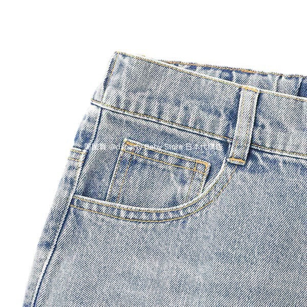 Lovetoxic Japanese children's clothing ripped jeans wide-leg pants 140-170cm girls summer PANTS