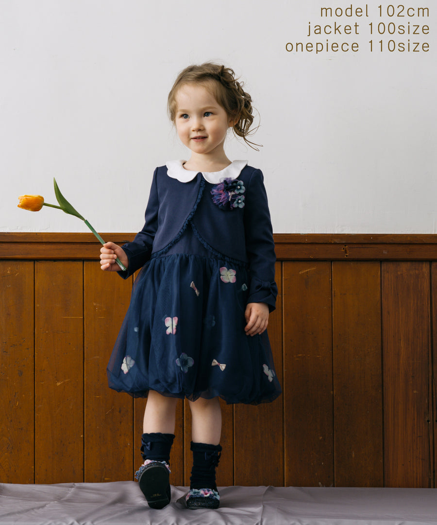 Japanese children's clothing panpantutu three-piece dress suit 100-130cm girls summer outerwear dresses for interviews/banquets/performances