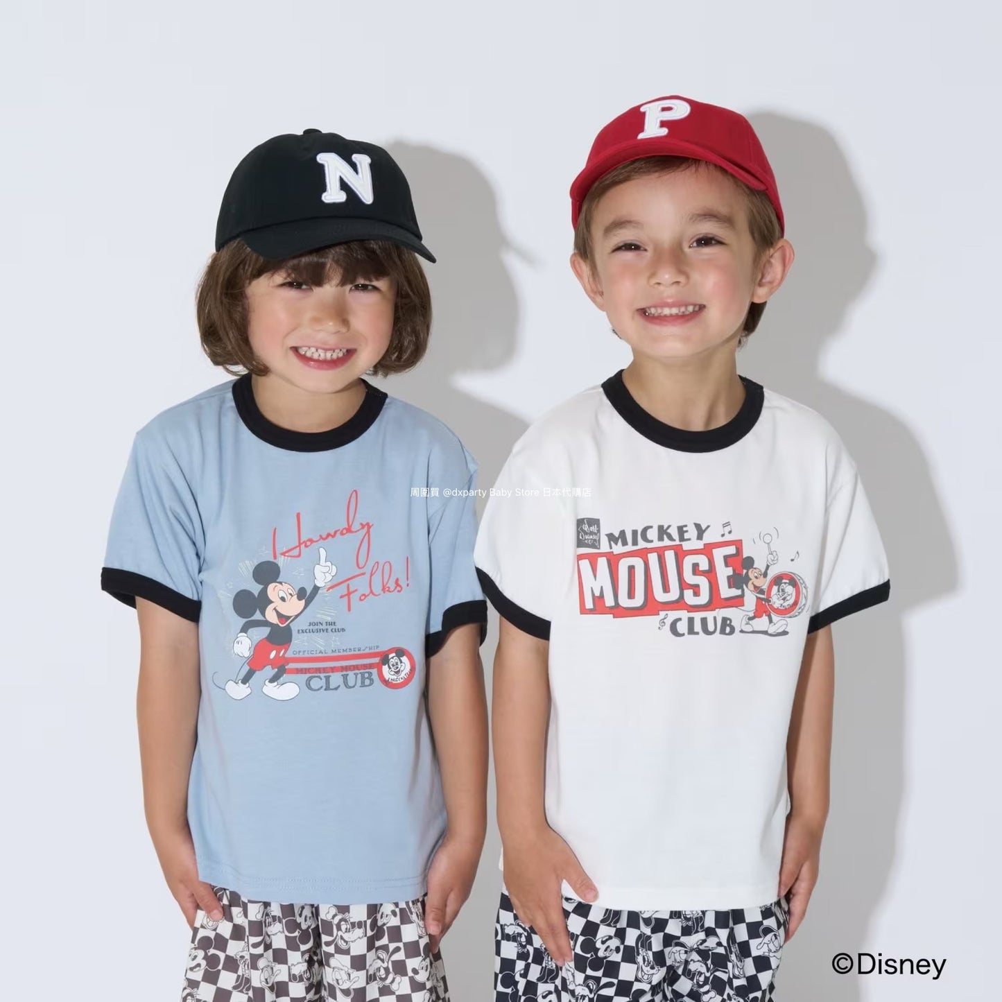 Japanese children's clothing b・R# x Diseny quick-drying UV-resistant printed tops (100-150cm) for boys and girls (summer TOPS)