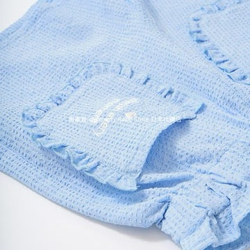 Japanese children's clothing Ly# mine ruffle pocket shorts 100-150cm girls summer PANTS