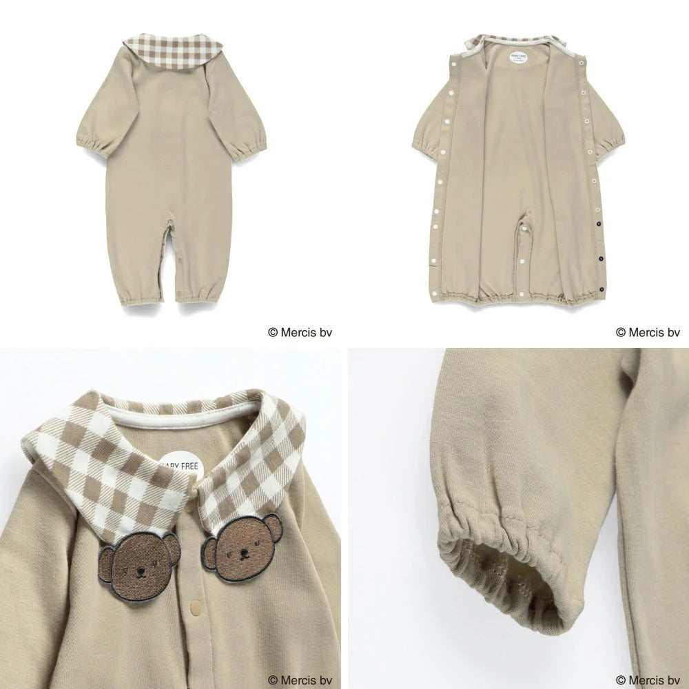 日本童裝 Branshes x miffy 2Way 連衣 50-70cm 男童款/女童款 初生嬰兒 秋季 Jumpsuit