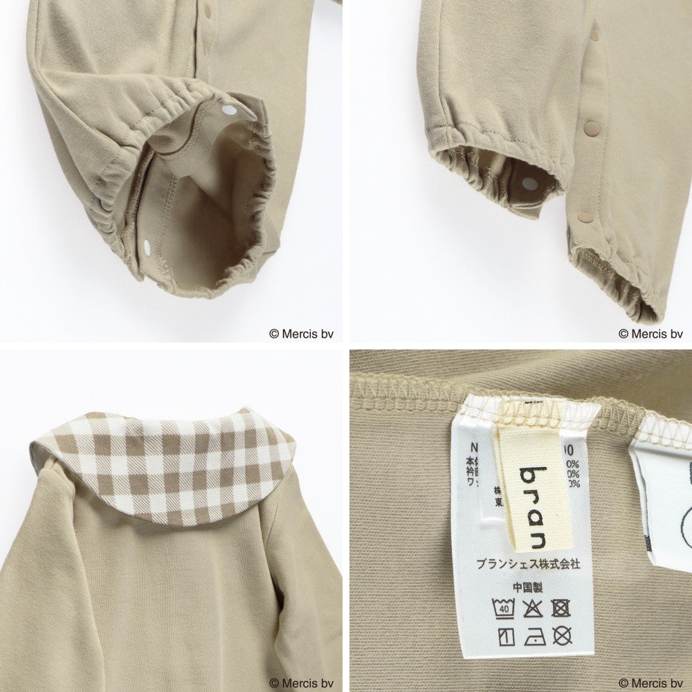日本童裝 Branshes x miffy 2Way 連衣 50-70cm 男童款/女童款 初生嬰兒 秋季 Jumpsuit