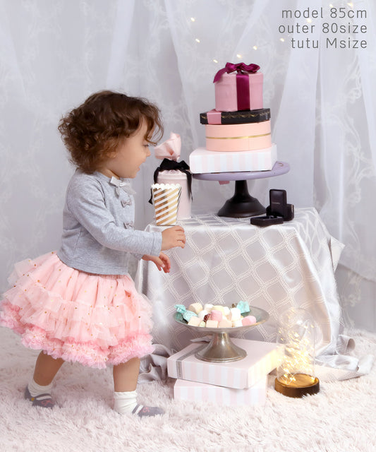 Japanese children's clothing panpantutu ruby pink tutu skirt 70-140cm girls' newborn baby summer SKIRTS