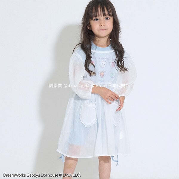 Japanese children's clothing Ly# mine 2Way two-piece sheer jacket 100-150cm girls summer outerwear