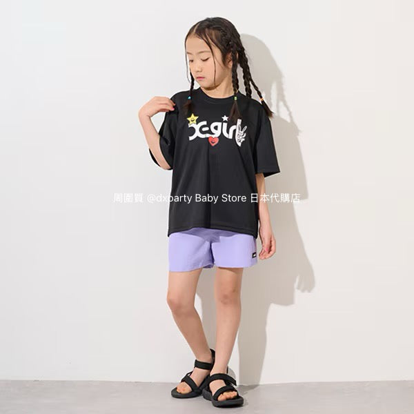 X-girl Stages Water-Absorbent Quick-Drying Shorts (80-140cm) for Girls: Summer PANTS. Summer Swimsuit Special.