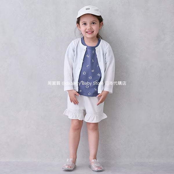 Japanese children's clothing pe#main UV protection contact cooling thin jacket 80-130cm girls summer outerwear