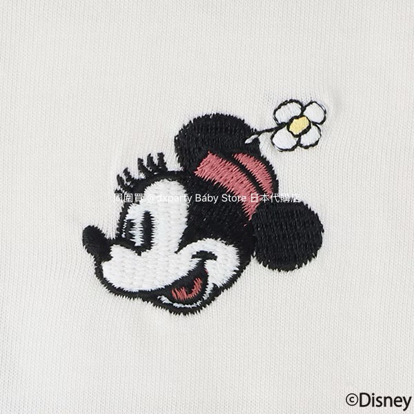 Japanese children's clothing pe#main x Disney patchwork top 80-130cm girls summer TOPS