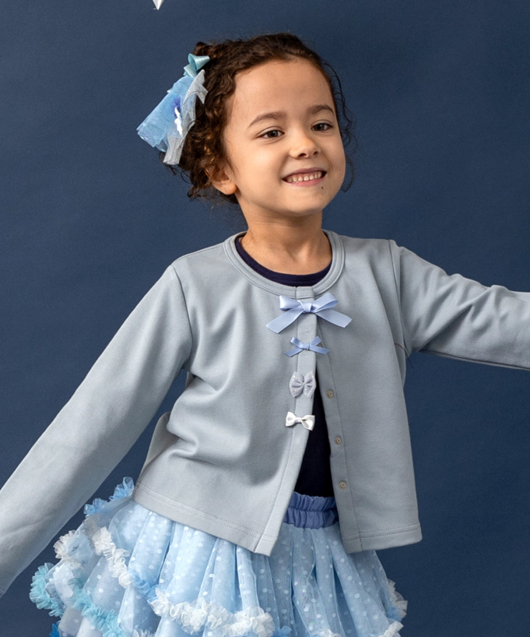 Japanese children's clothing panpantutu bow coat 80-140cm girls summer OUTERWEAR