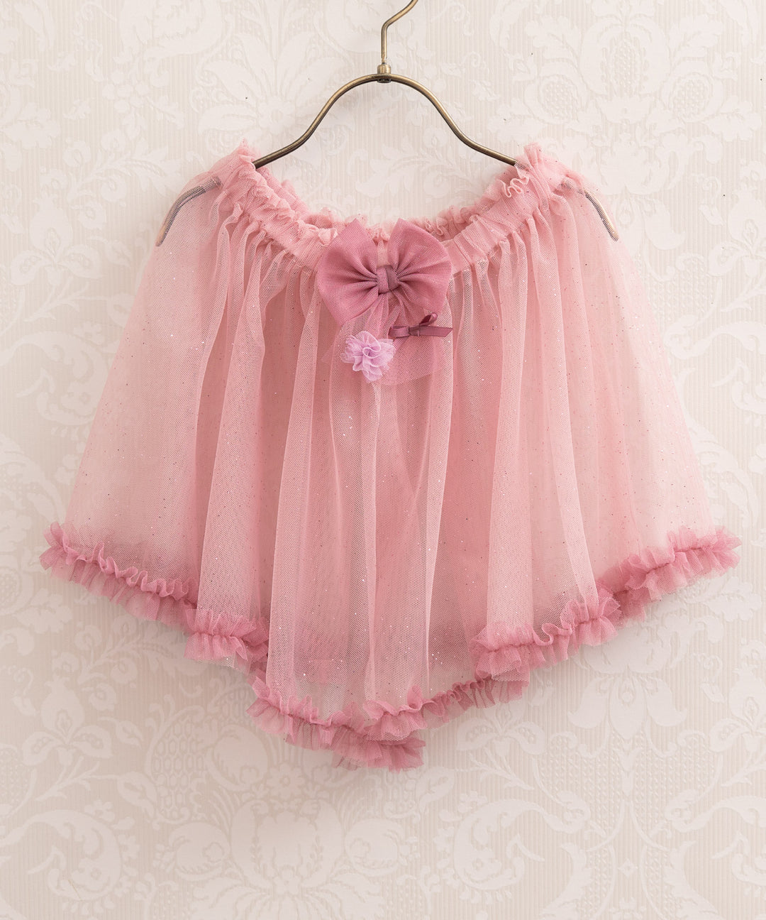 Japanese children's clothing panpantutu 2way chiffon shawl and box skirt 90-130cm girls summer TOPS SKIRTS