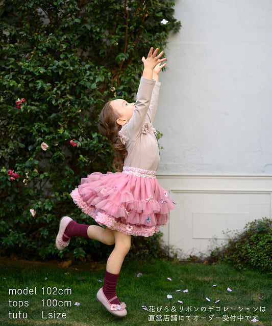 Japanese children's clothing panpantutu antique rose tutu skirt 70-140cm girls' newborn baby summer SKIRTS