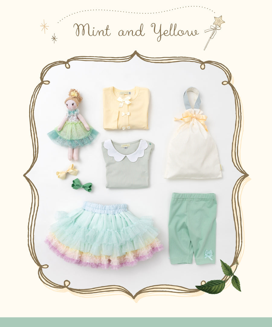 Japanese children's clothing panpantutu bursting sparkle mint tutu skirt 70-140cm girls newborn baby summer SKIRTS
