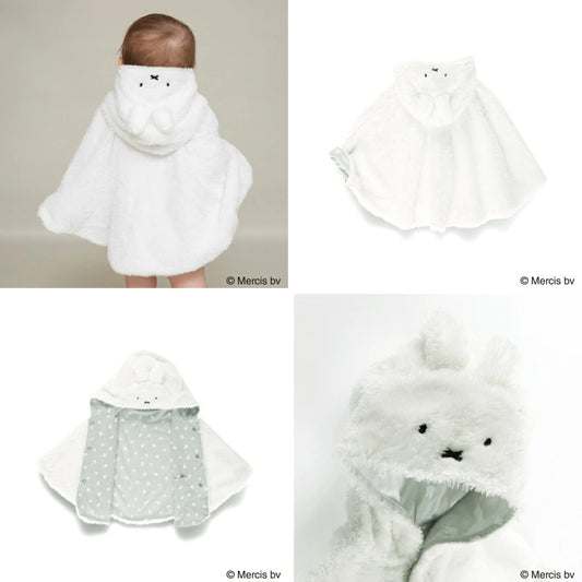 日本童裝 Branshes x miffy 連帽披肩 50-80cm 男童款/女童款 初生嬰兒 秋季 OUTERWEAR