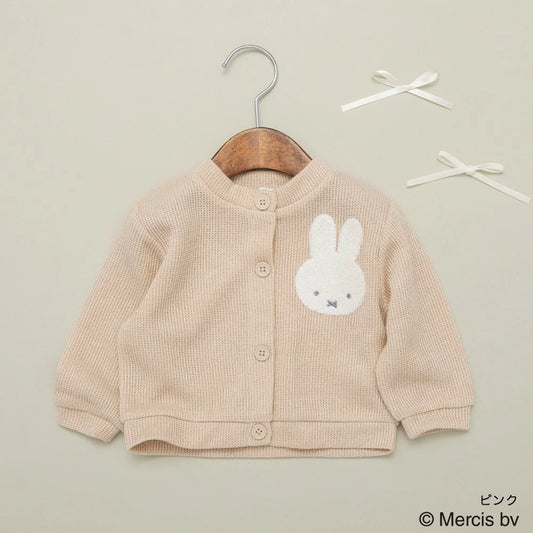 日本童裝 Branshes x miffy 針織外套 70-80cm 女童款 初生嬰兒 秋季 OUTERWEAR