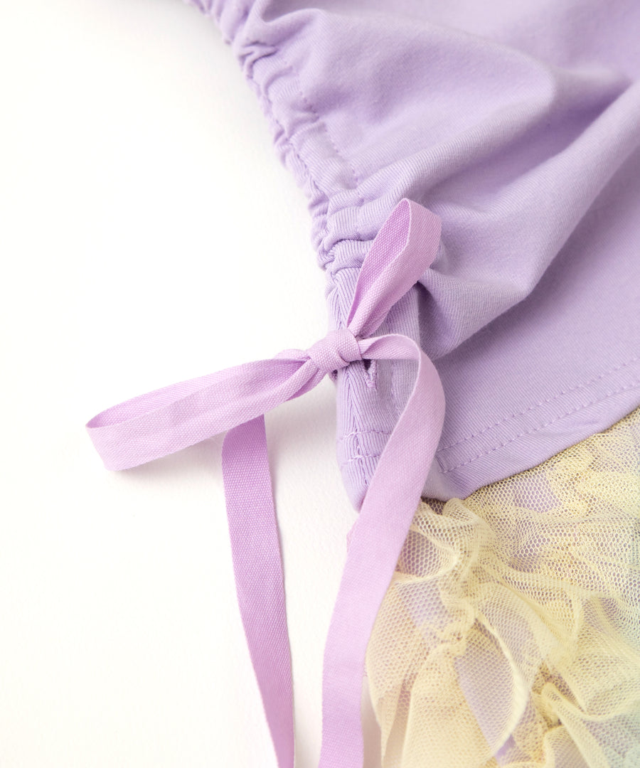 Japanese children's clothing panpantutu vest patchwork yarn tutu dress 80-140cm girls summer dresses