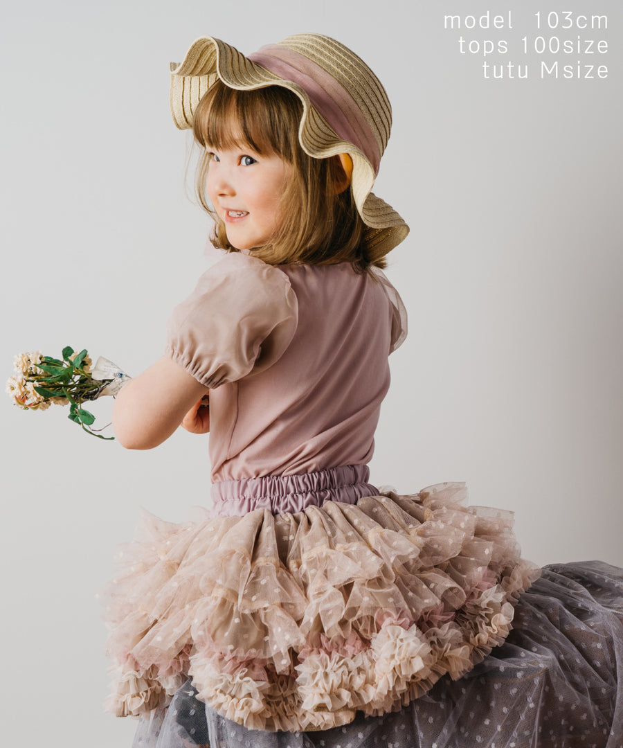 Japanese children's clothing panpantutu elegant temperament milk tea tutu skirt 70-140cm girls newborn baby summer SKIRTS