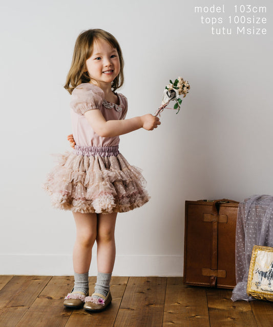 Japanese children's clothing panpantutu elegant temperament milk tea tutu skirt 70-140cm girls newborn baby summer SKIRTS