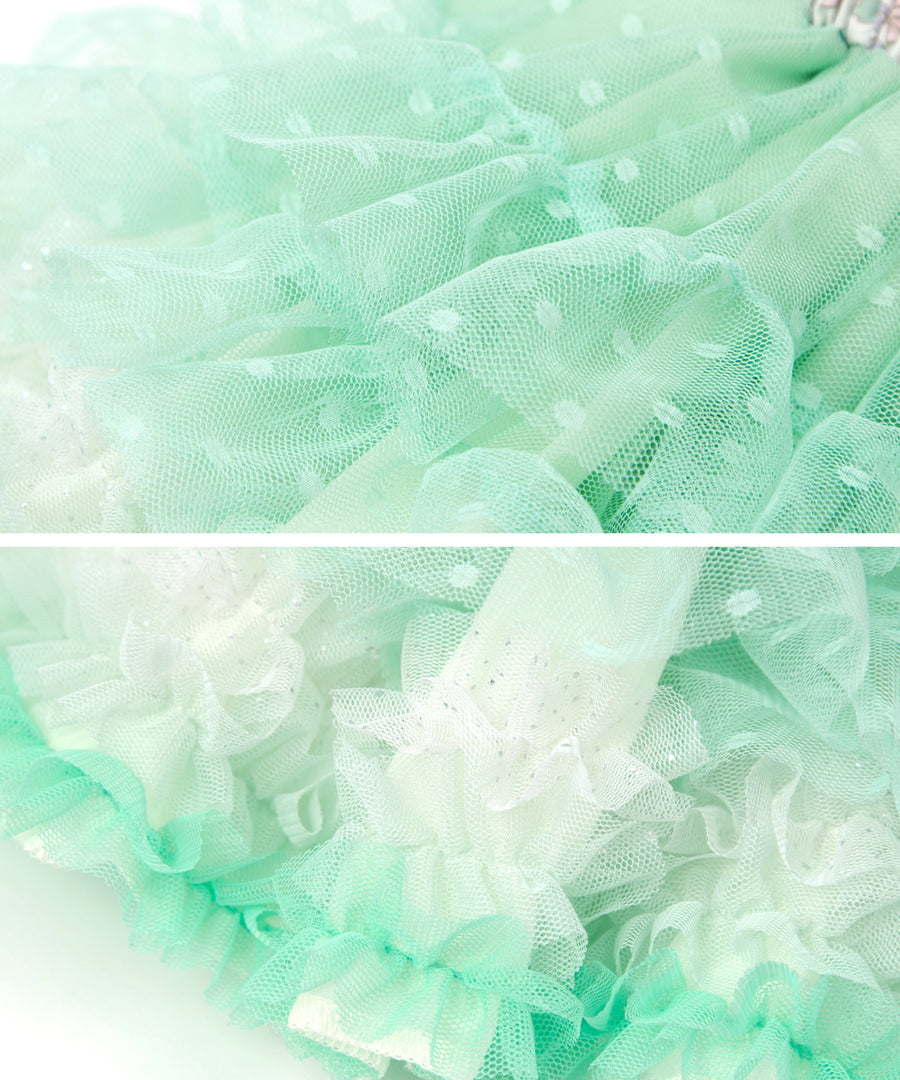 Japanese children's clothing panpantutu Peridot flower tutu skirt 70-140cm girls' newborn baby summer SKIRTS