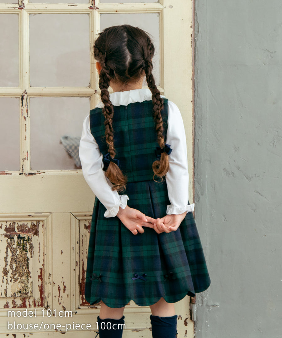 Japanese children's clothing panpantutu bubble collar shirt 90-150cm girls summer TOPS interview / banquet / performance