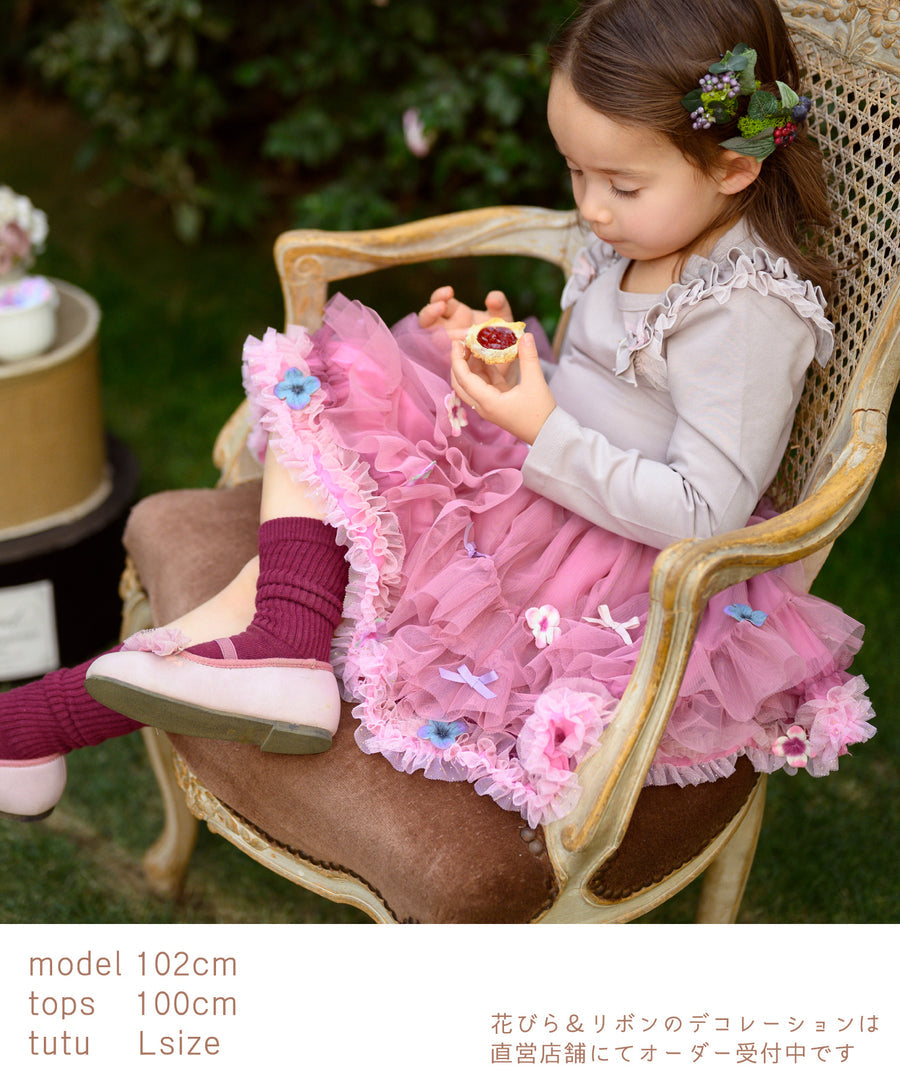 Japanese children's clothing panpantutu antique rose tutu skirt 70-140cm girls' newborn baby summer SKIRTS