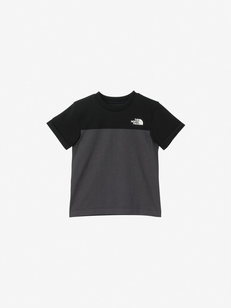Japanese children's clothing TNF UV protection color block top 130-160cm boys/girls summer TOPS