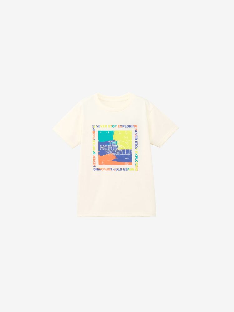 Japanese children's clothing TNF anti-UV sweat-wicking quick-drying colorful logo top 130-160cm boys/girls summer TOPS
