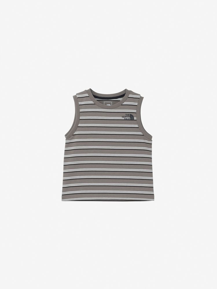 Japanese children's clothing TNF anti-UV sweat-wicking quick-drying striped vest 130-160cm boys/girls summer TOPS