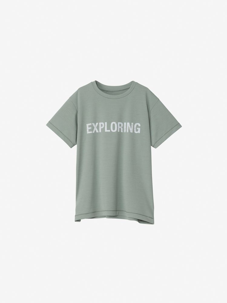 Japanese children's clothing TNF waterproof series antibacterial deodorant static care anti-UV sweat-absorbent quick-drying letter print top 130-160cm boys/girls summer TOPS