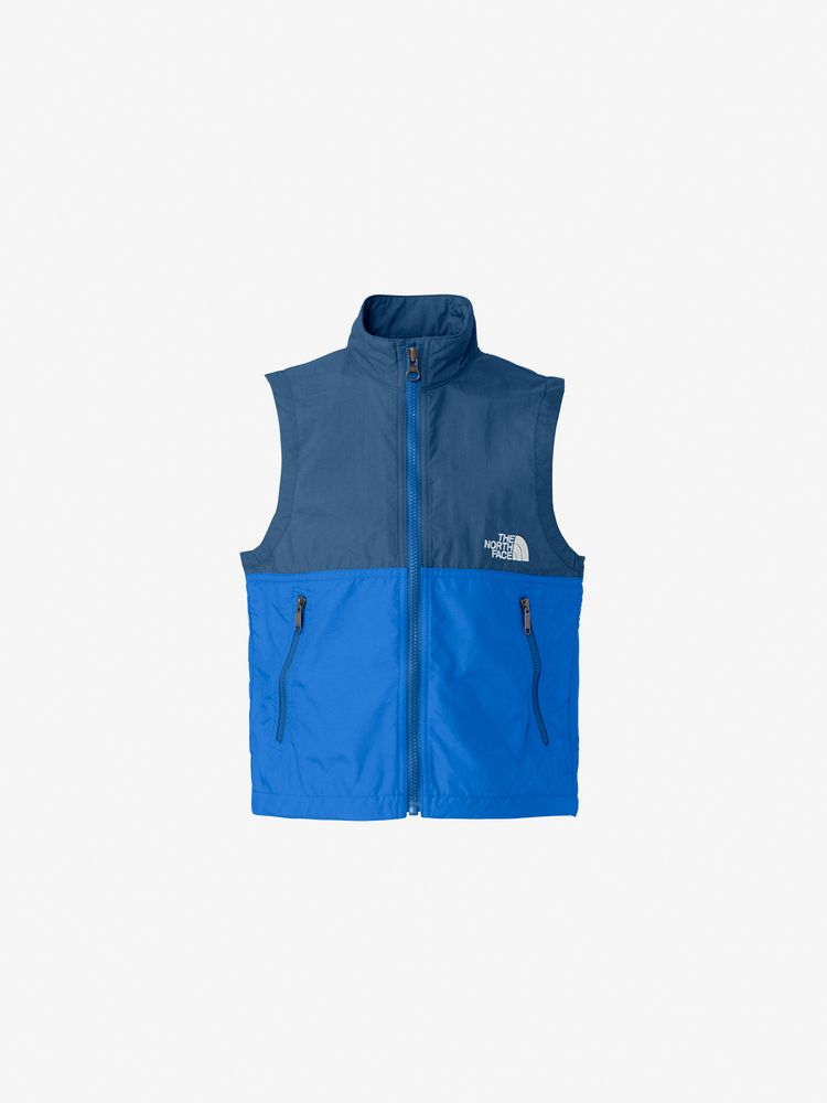 Japanese children's clothing TNF waterproof series zipper vest jacket 100-120cm boys'/girls' summer outerwear