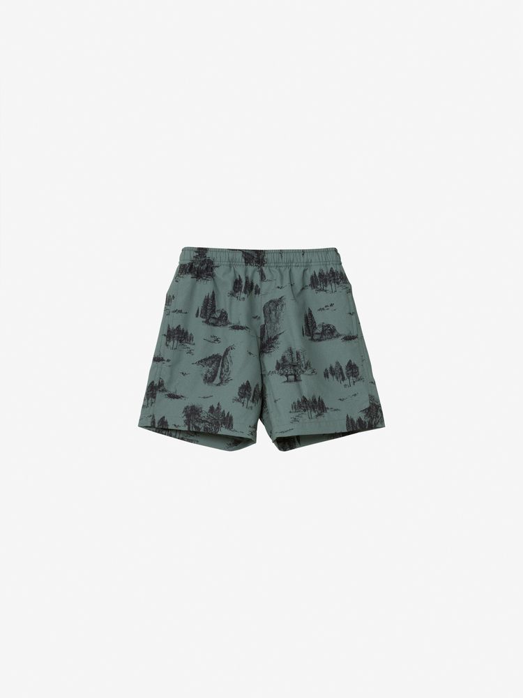 Japanese children's clothing TNF anti-UV static care breathable sports shorts 100-120cm boys/girls summer PANTS