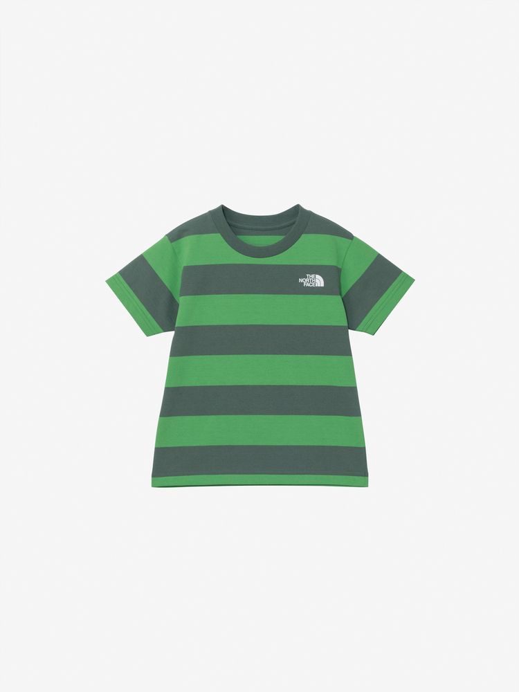 Japanese children's clothing TNF anti-fouling series UV protection striped top 100-120cm boys/girls summer TOPS