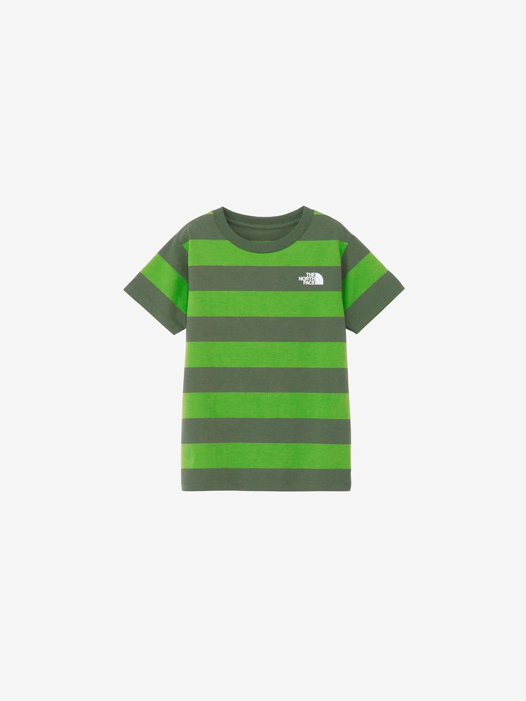 Japanese children's clothing TNF anti-fouling series UV protection striped top 130-160cm boys/girls summer TOPS