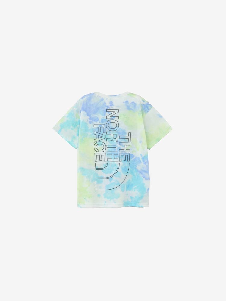 Japanese children's clothing TNF quick-dry series tie-dye logo top 130-160cm boys/girls summer TOPS
