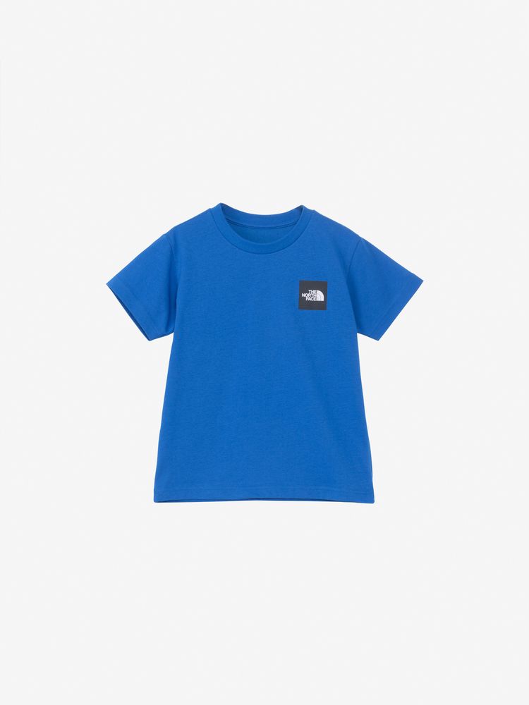 Japanese children's TNF UV protection organic cotton small square logo top 100-120cm boys/girls summer TOPS