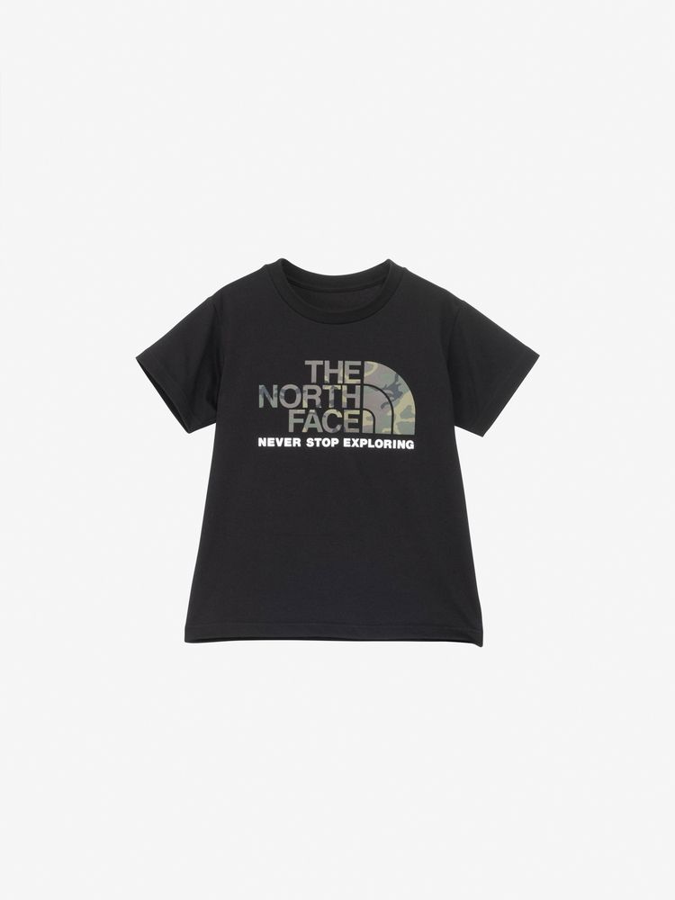 Japanese TNF UV-blocking camouflage logo tops (100-120cm) for boys and girls (summer TOPS)