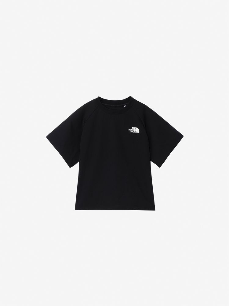 Japanese children's clothing TNF waterproof series high-stretch static care fine logo print top 130-160cm boys/girls summer TOPS