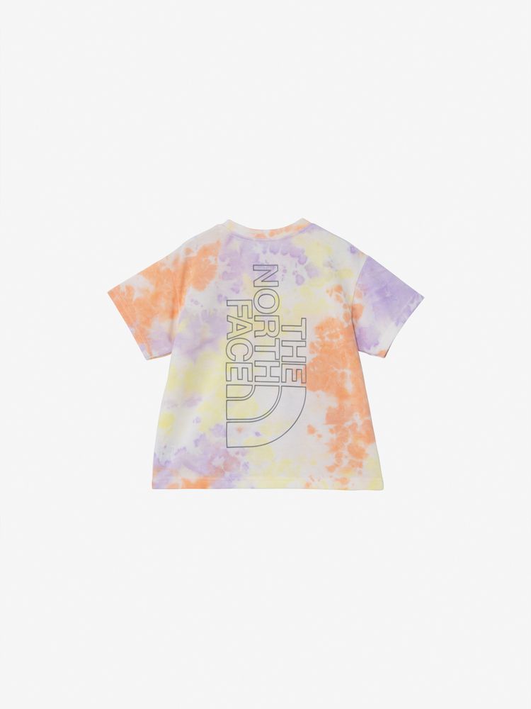 Japanese children's clothing TNF quick-dry series tie-dye logo top 100-120cm boys/girls summer TOPS