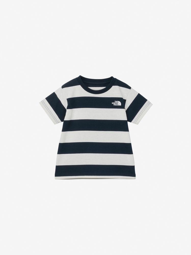 Japanese children's clothing TNF anti-fouling series UV protection striped top 100-120cm boys/girls summer TOPS