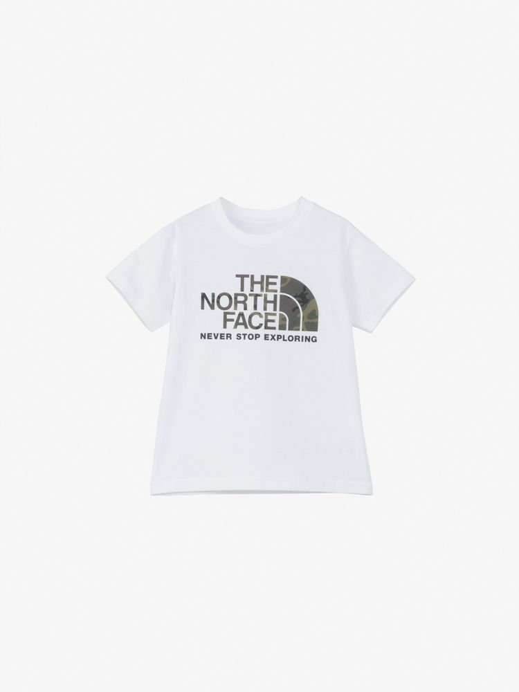 Japanese TNF UV-blocking camouflage logo tops (100-120cm) for boys and girls (summer TOPS)