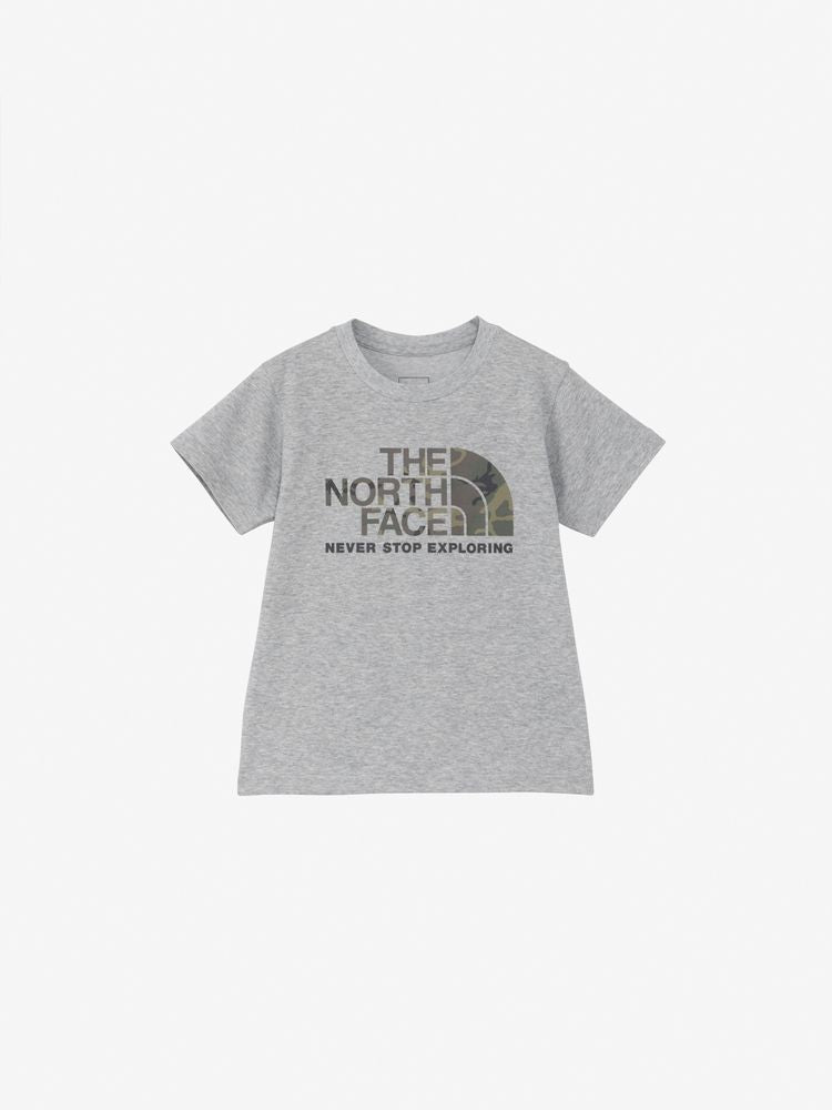 Japanese TNF UV-blocking camouflage logo tops (100-120cm) for boys and girls (summer TOPS)