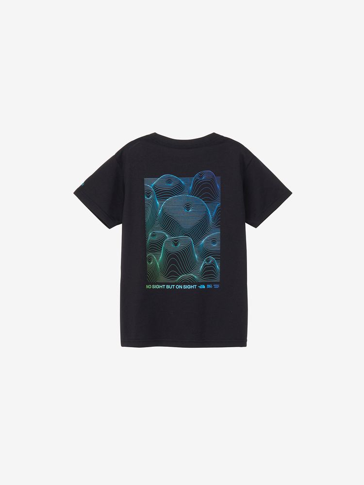 Japanese children's clothing TNF sweat-absorbing quick-drying static care parent-child wear printed tops 130-160cm boys/girls summer TOPS