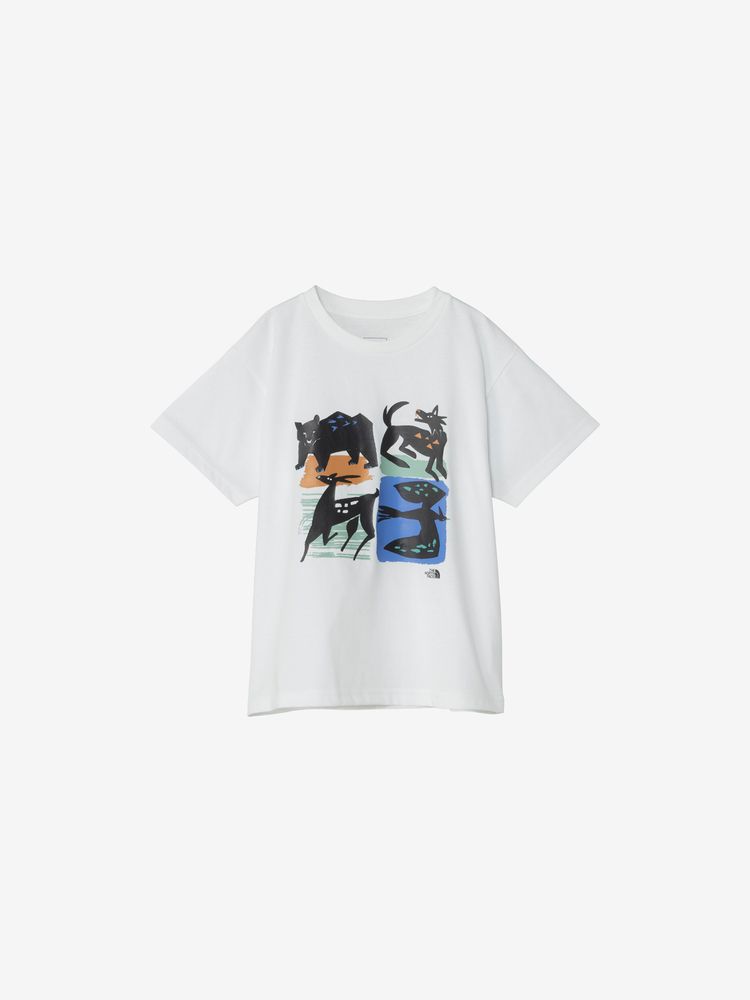 Japanese children's clothing TNF UV protection animal print top 130-160cm boys/girls summer TOPS