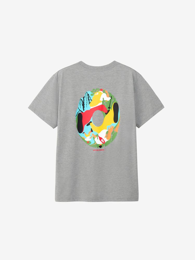 Japanese children's clothing TNF anti-UV sweat-absorbing quick-drying antibacterial deodorant static care parent-child wear printed tops S-XL adult summer TOPS