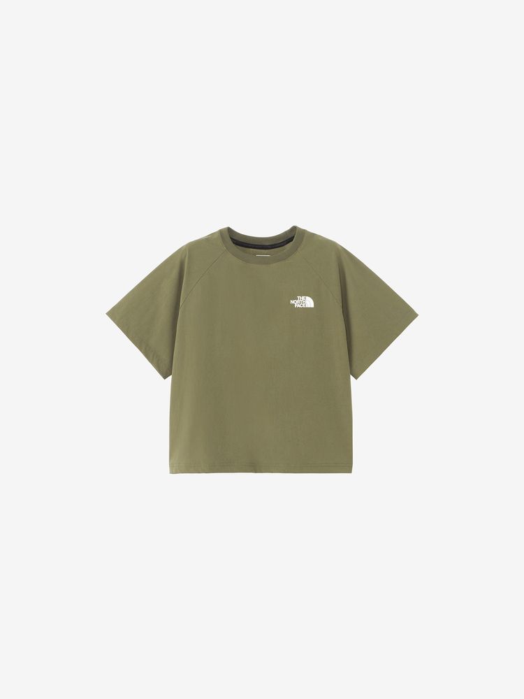 Japanese children's clothing TNF waterproof series high-stretch static care fine logo print top 130-160cm boys/girls summer TOPS