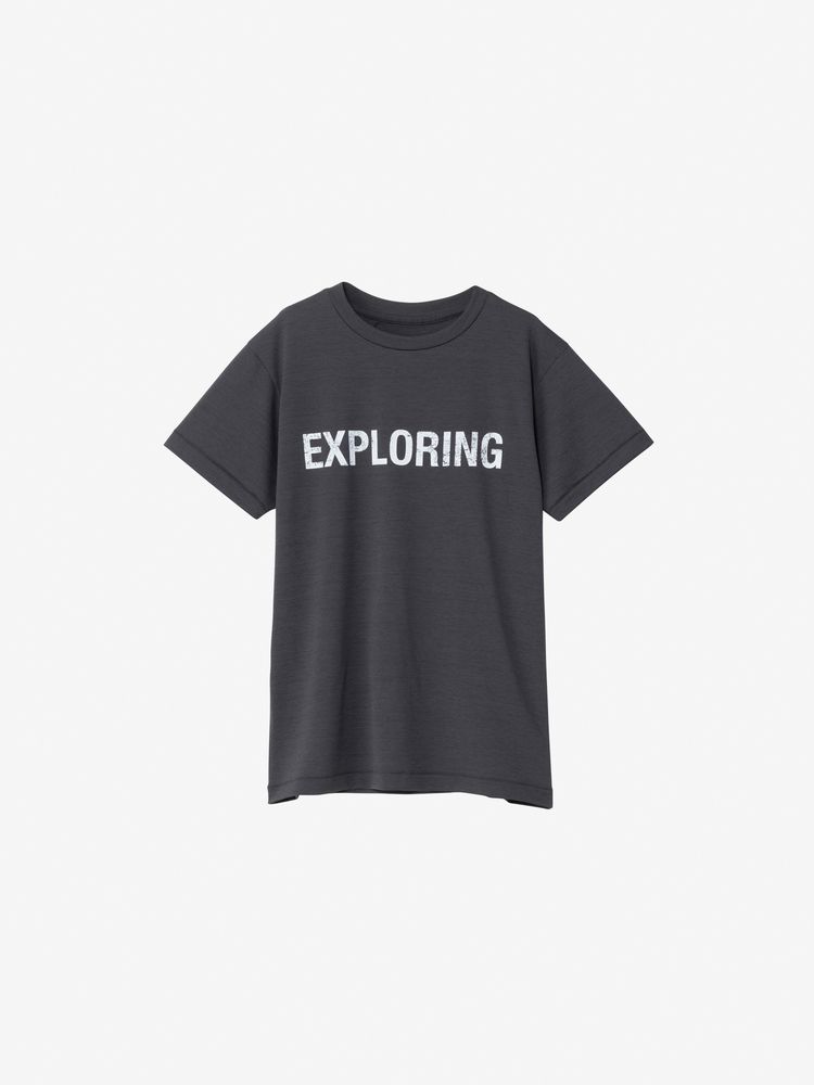 Japanese children's clothing TNF waterproof series antibacterial deodorant static care anti-UV sweat-absorbent quick-drying letter print top 130-160cm boys/girls summer TOPS