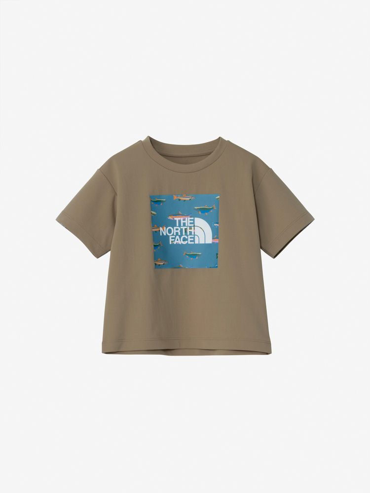 Japanese children's clothing TNF anti-UV sweat-absorbing quick-drying static care print top 100-120cm boys/girls summer TOPS
