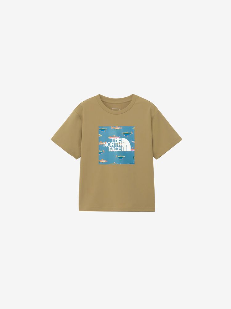 Japanese children's clothing TNF anti-UV sweat-absorbing quick-drying static care print top 130-160cm boys/girls summer TOPS