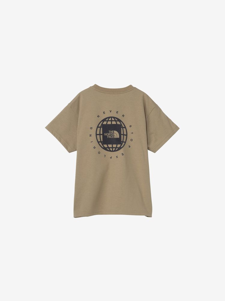 Japanese children's clothing TNF anti-UV geometric square print top 130-160cm boys/girls summer TOPS