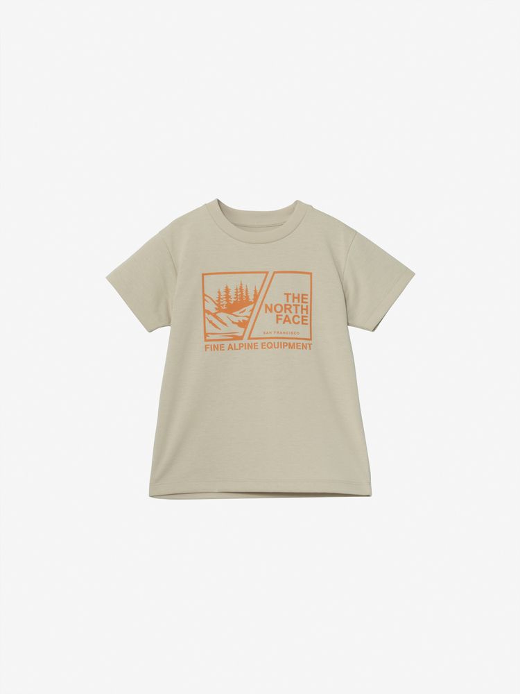 Japanese children's clothing TNF anti-UV sweat-wicking quick-drying Yamamori print top 100-120cm boys/girls summer TOPS