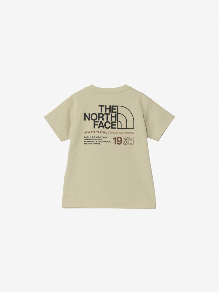 Japanese children's clothing TNF anti-UV sweat-absorbing quick-drying static care parent-child wear logo print top 100-120cm boys/girls summer TOPS